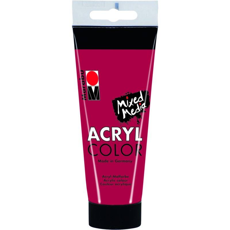 Marabu Acrylfarbe "AcrylColor", karminrot, 100 ml