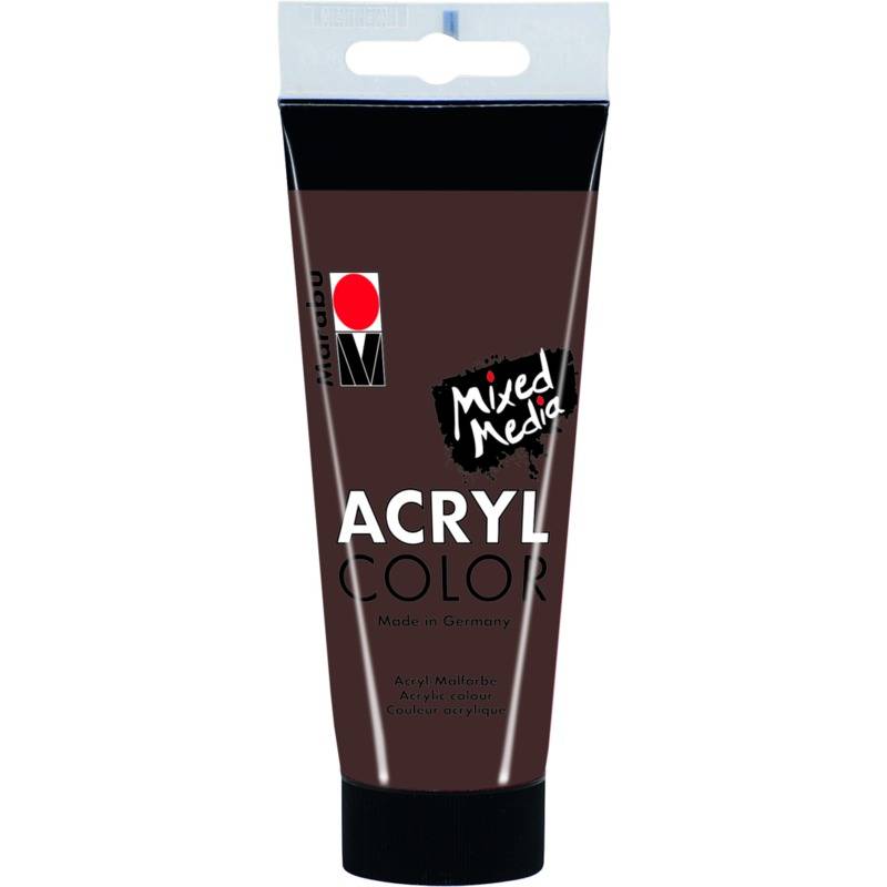 Marabu Acrylfarbe "AcrylColor", mittelbraun, 100 ml