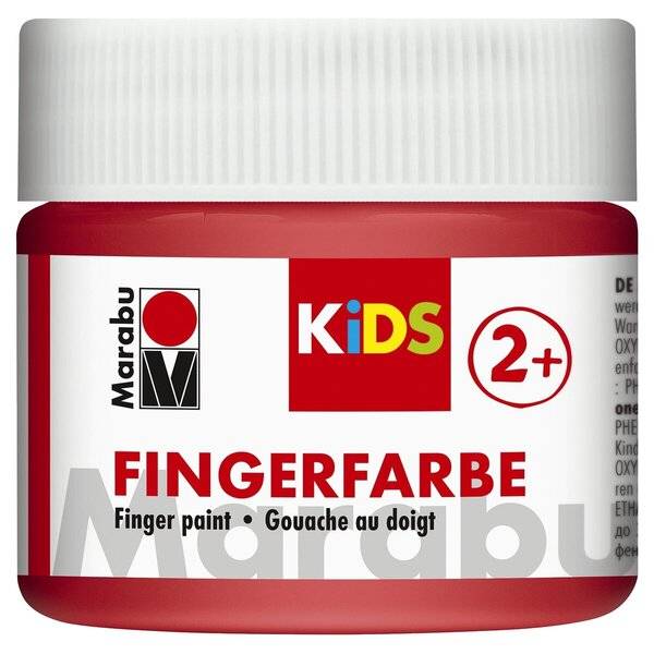 Fingerfarbe Kids - 100 ml rot.