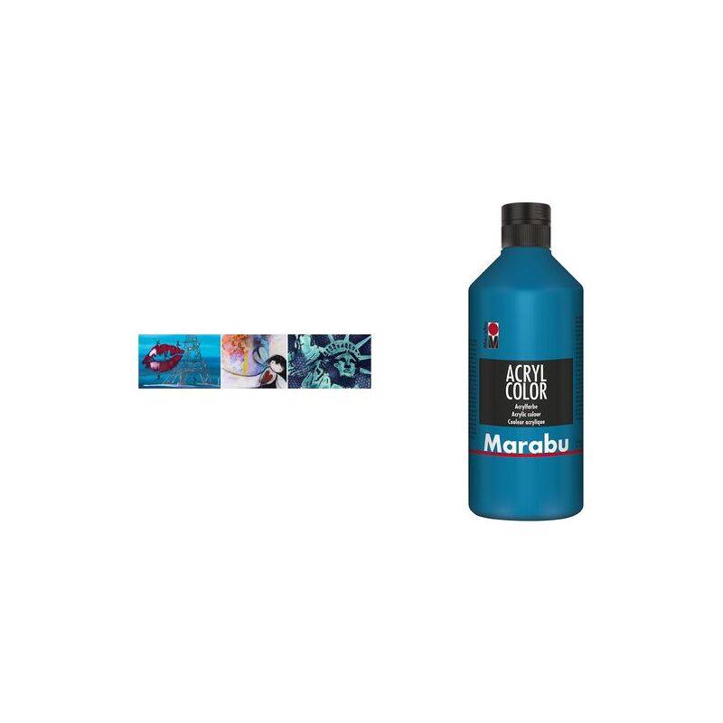 Marabu Acrylfarbe Acryl Color, 500 ml, orange 013