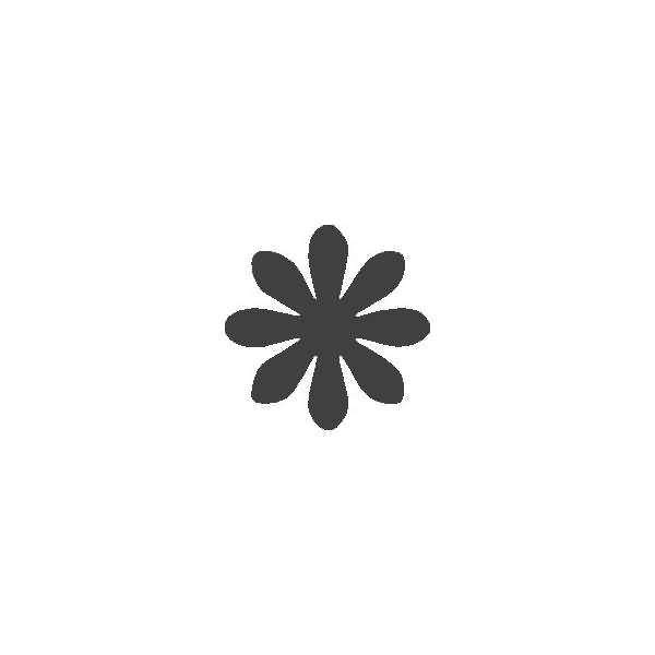 Motivstanzer für Karton bis 220g/qm Blume 15x15mm