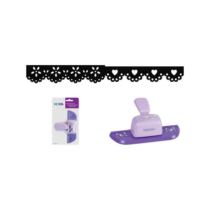 HEYDA Bordüren-Motivstanzer "Schmetterling", Farbe: lila