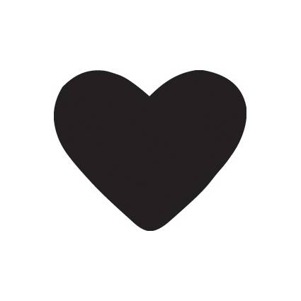 HEYDA Motivstanzer "Herz", groß, Farbe: blau