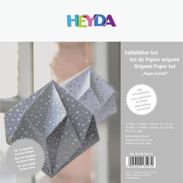 Faltblätter Crystal 20x20cm silber VE=40 Blatt