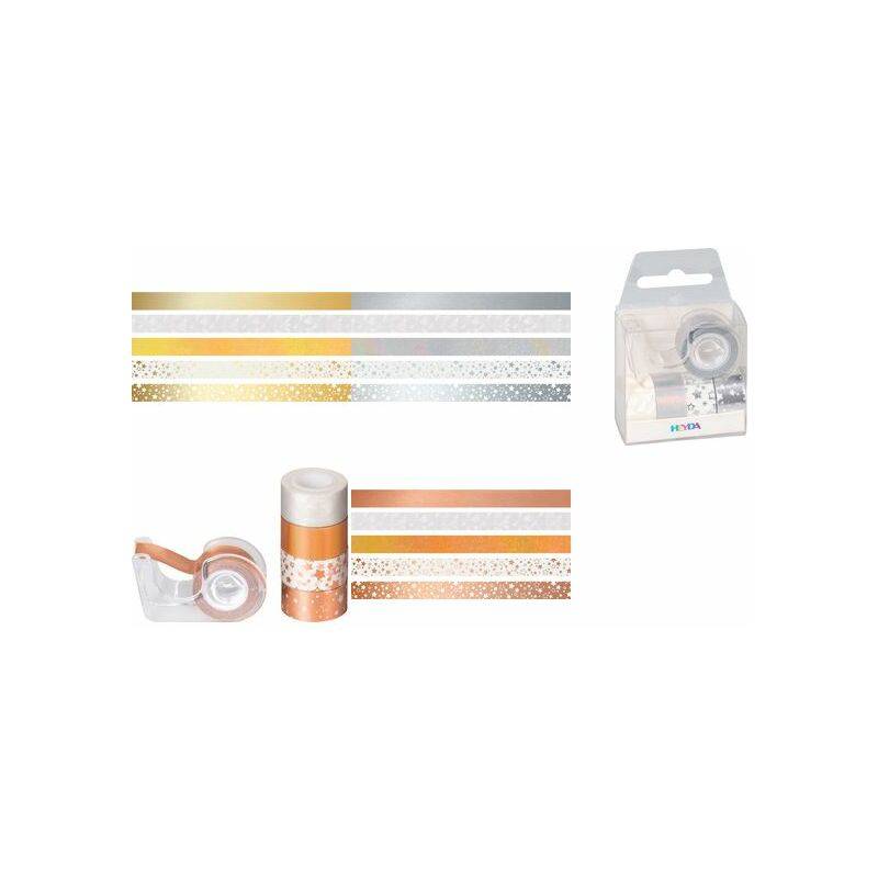 HEYDA Deko-Klebeband Mini "Sterne", gold