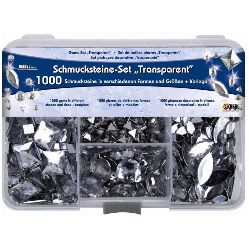 KREUL Schmucksteine-Set "Transparent"