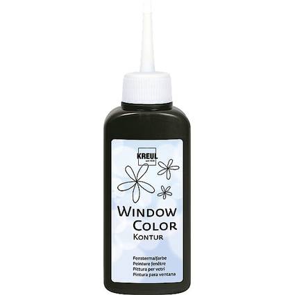 KREUL Window Color Konturenfarbe, schwarz, 80 ml