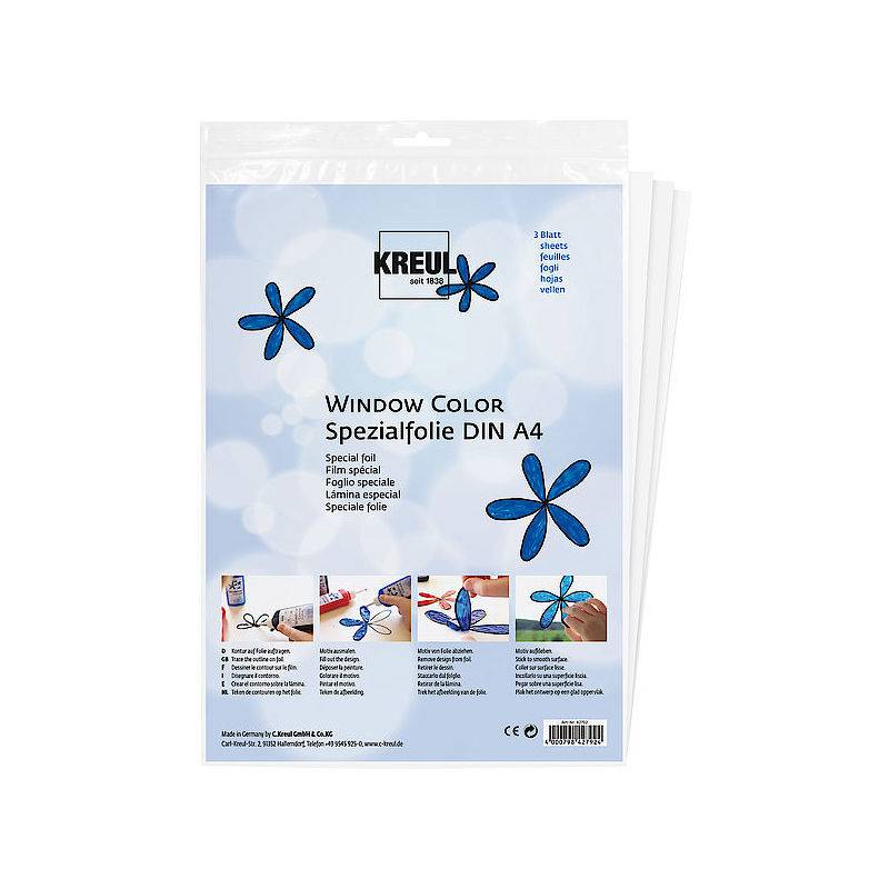 KREUL Window Color Spezialfolie, DIN A4