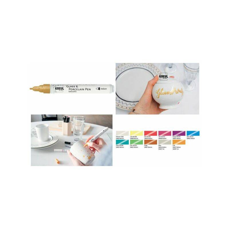 KREUL Glass & Porcelain Pen Metallic, kupfer