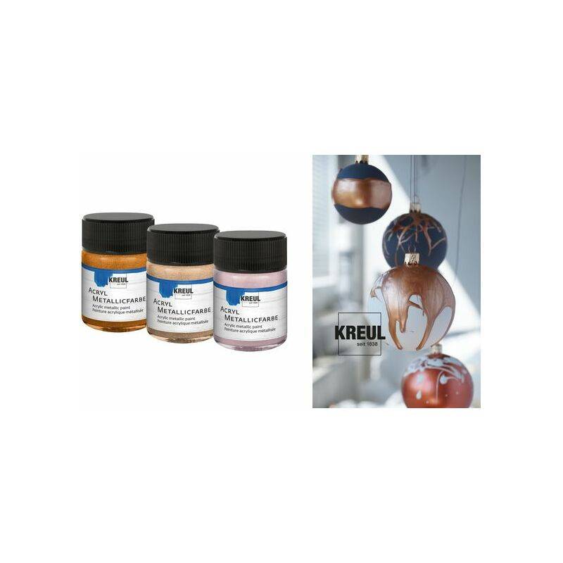 KREUL Acryl-Metallicfarbe, champagner, 50 ml