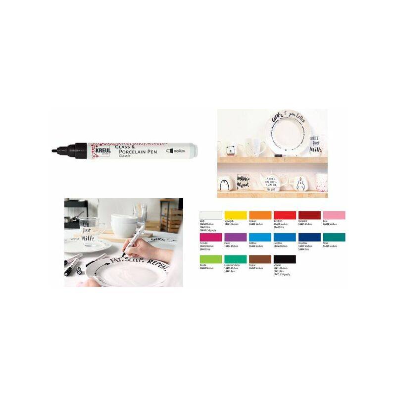 KREUL Glass & Porcelain Pen Classic, orange