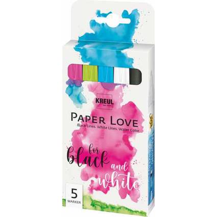 KREUL Marker-Set "PaperLove", 5-teilig