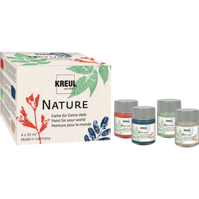 KREUL Kreativfarbe Nature, 4 x 50 ml Set