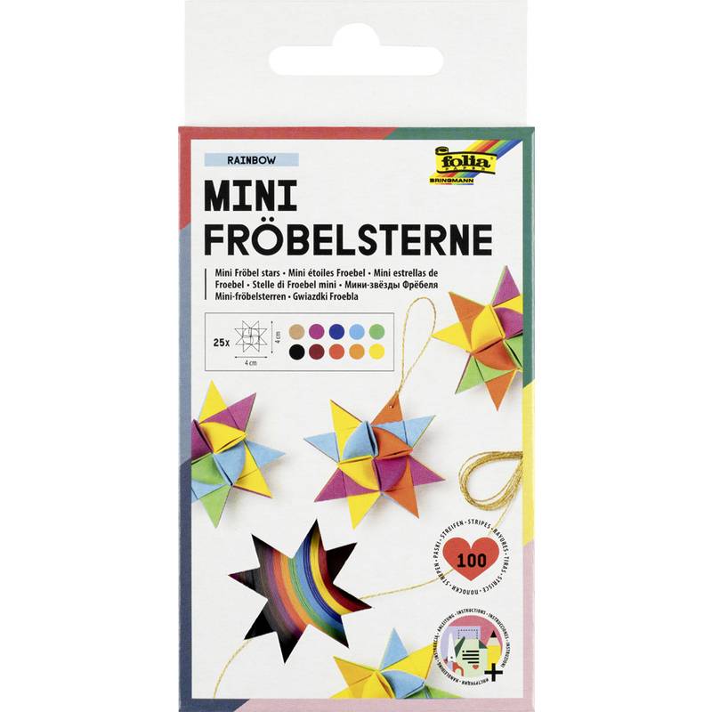 folia Faltpapierstreifen für Fröbelsterne, 350 x 10 mm