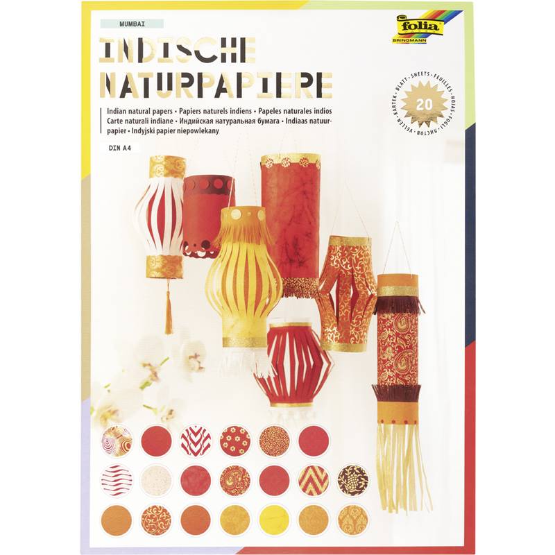 Folia 550402 - Kunstpapier - 20 Blätter - Mumbai