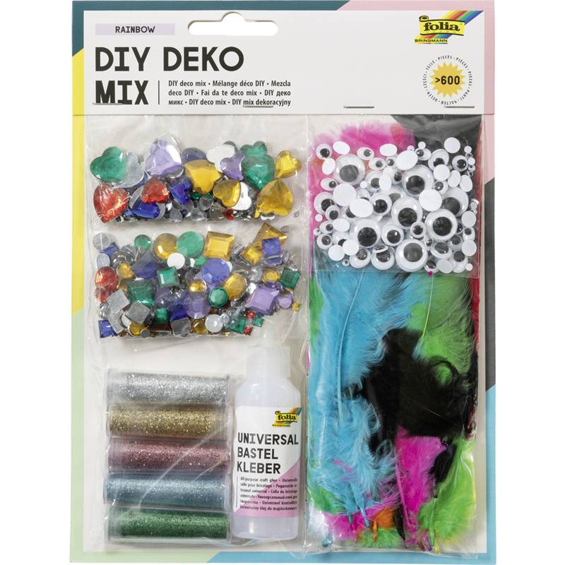 folia Deko-Mix-Bastelset, über 600 Teile