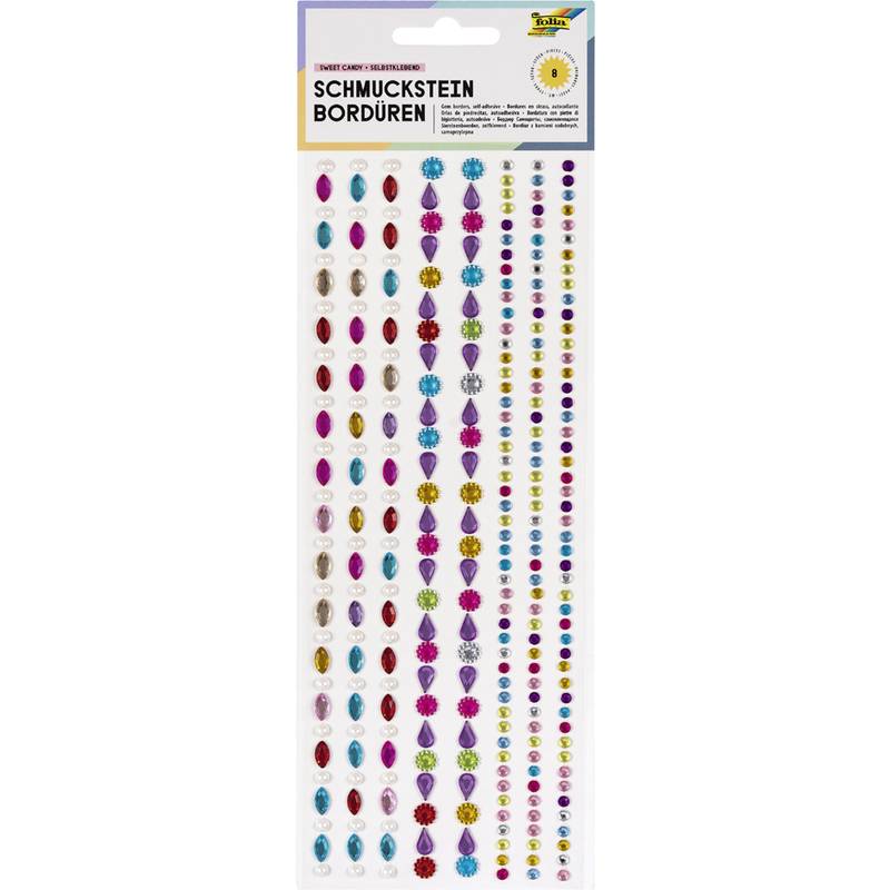 folia Schmucksteinbordüre "Candy 2", selbstklebend