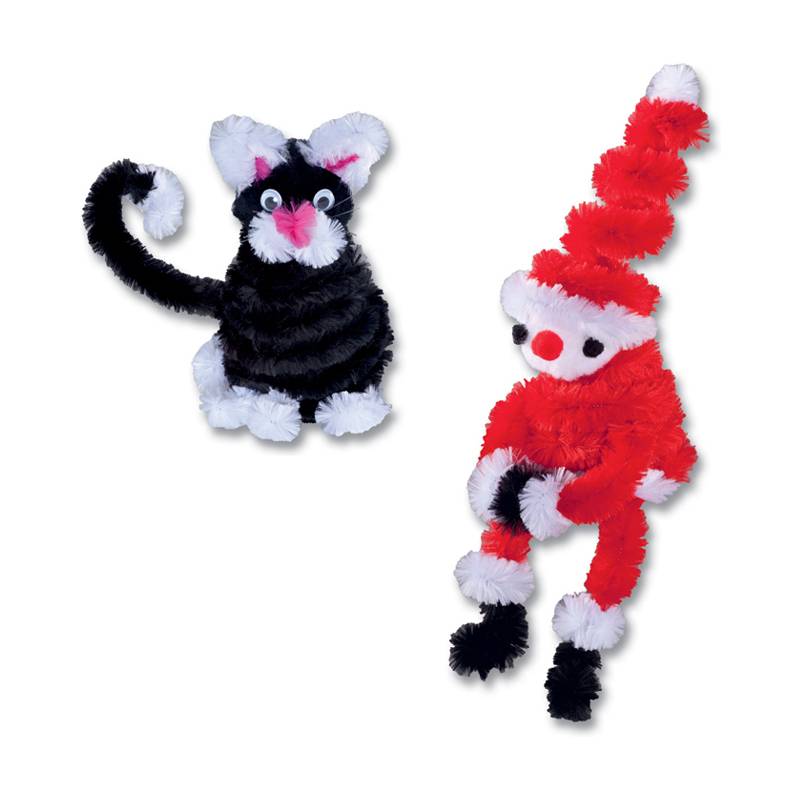 folia Chenilledraht, 20 mm x 500 mm, farbig sortiert