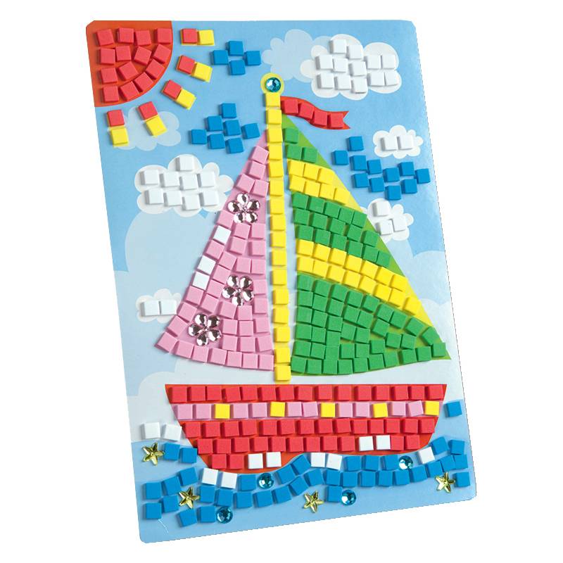 folia Moosgummi-Mosaik "Schiff", 405 Teile
