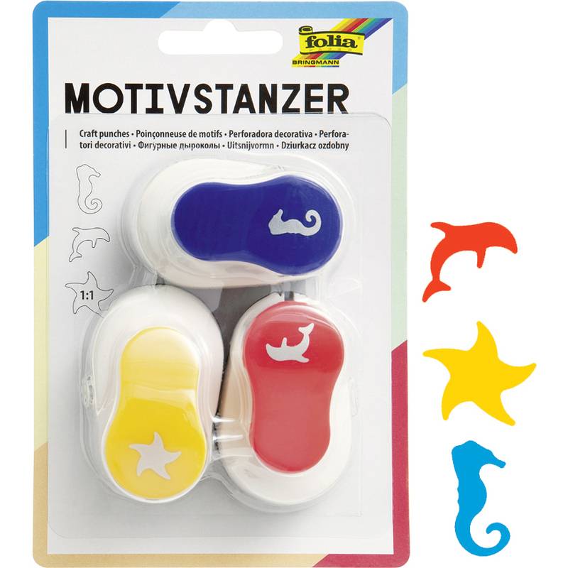 folia Motivstanzer "Ganzjahresmotive", klein, Set 3