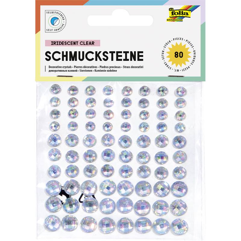 Paket „Iridescent Clear Schmucksteine