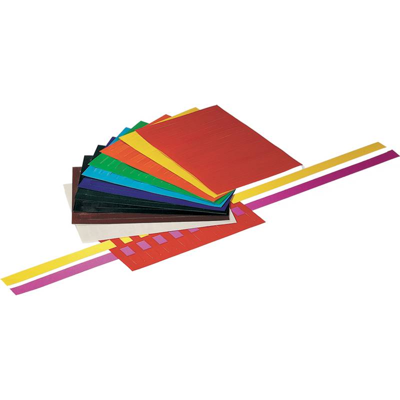 folia Flechtblätter, ungummiert, 100 Blatt, farbig sortiert