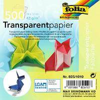 Folia Faltblätter transparent 10 x 10 cm mehrfarbig 500 St.