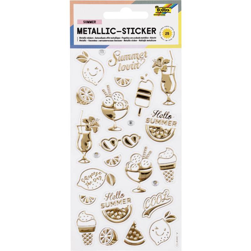 folia Metallic-Sticker Summer Loving, Blattformat: 95x175 mm