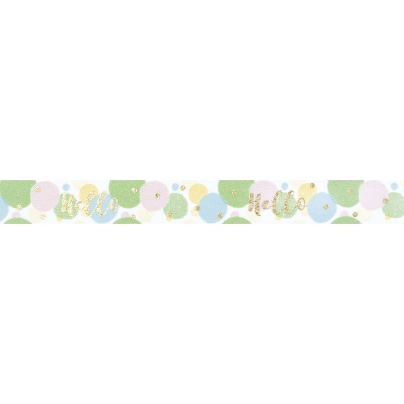 folia Deko-Klebeband Washi-Tape HOTFOIL GOLD Hello