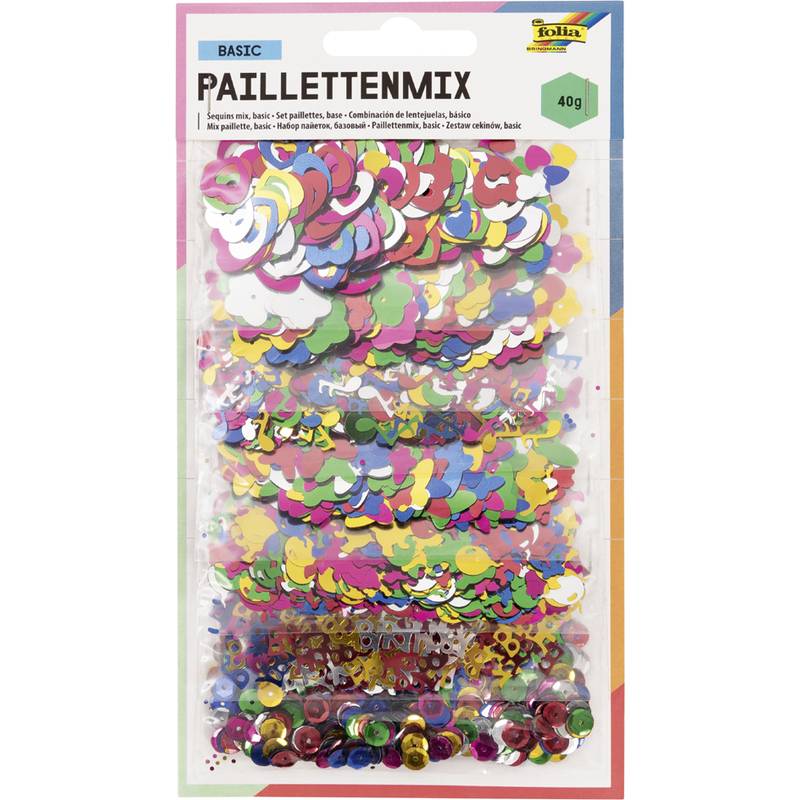 folia Paillettenmix GANZJAHR, 40 g, sortiert