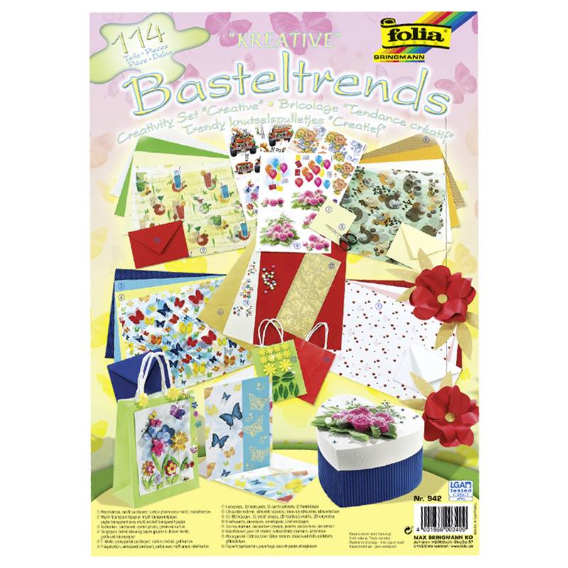 folia Basteltrends KREATIV, 114-teilig