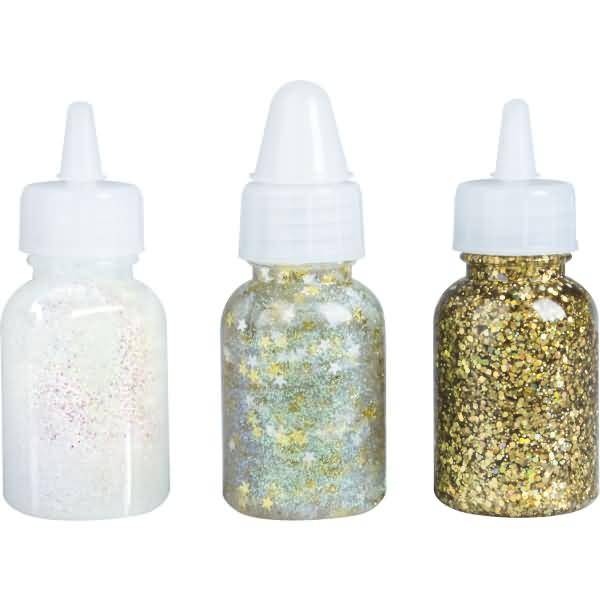 Glitterfarbe Glue Set 3x30ml Galaxy
