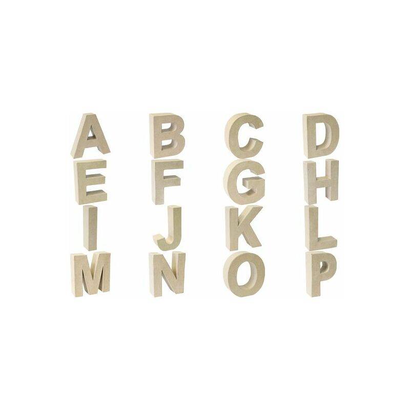 KNORR prandell 3D-Buchstabe "U", Pappmaché, 175 x 55 mm