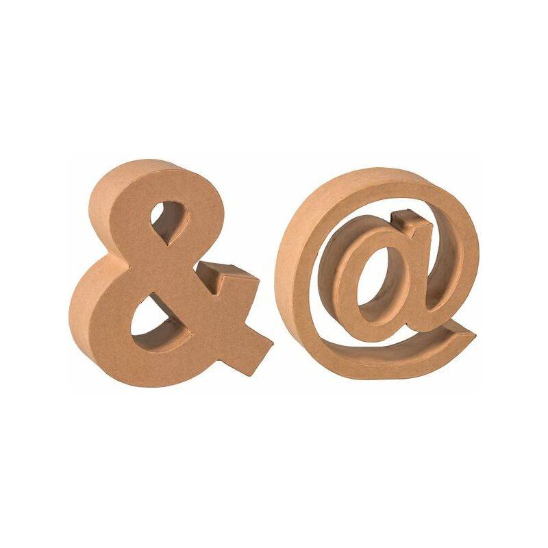 KNORR prandell 3D-Buchstabe "&", Pappmaché, 175 x 55 mm