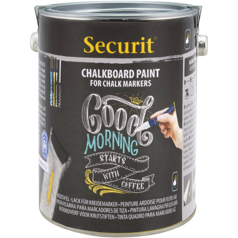 Securit Tafellack PAINT, schwarz, 2,5 Liter