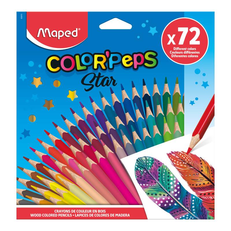 Maped Dreikant-Bunststift COLOR-PEPS Star, 72er Kartonetui