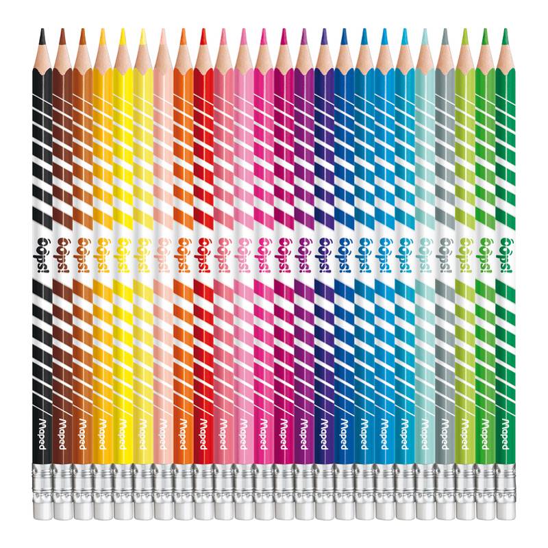 Maped Dreikant-Buntstift COLOR-PEPS, radierbar, 24er Etui