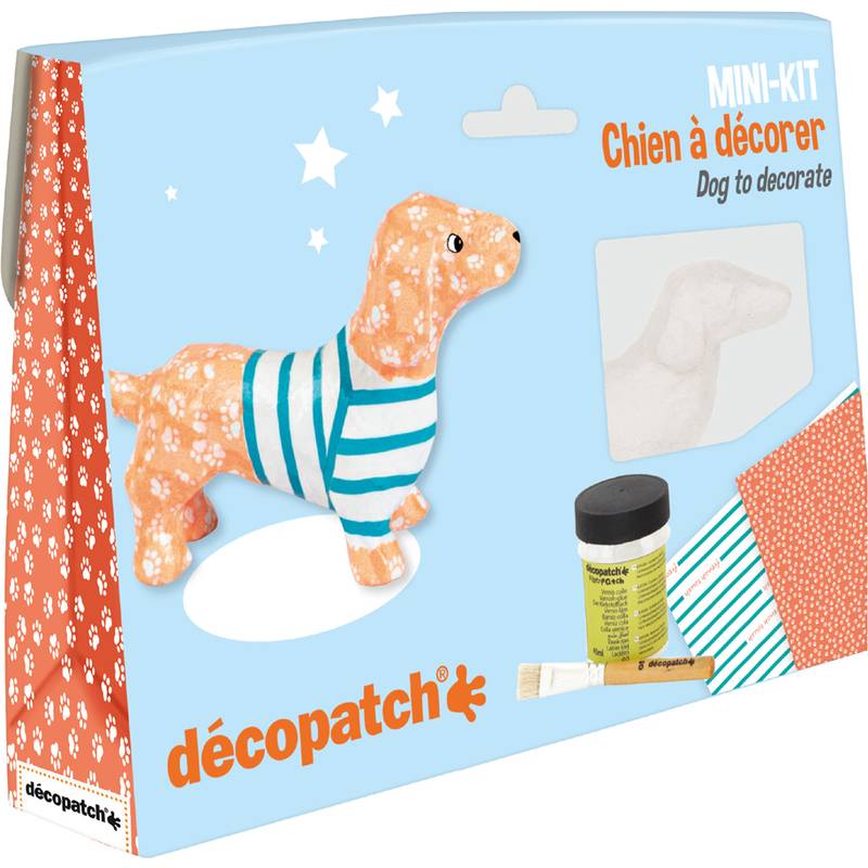 décopatch Pappmaché-Set "Dackel", 5-teilig
