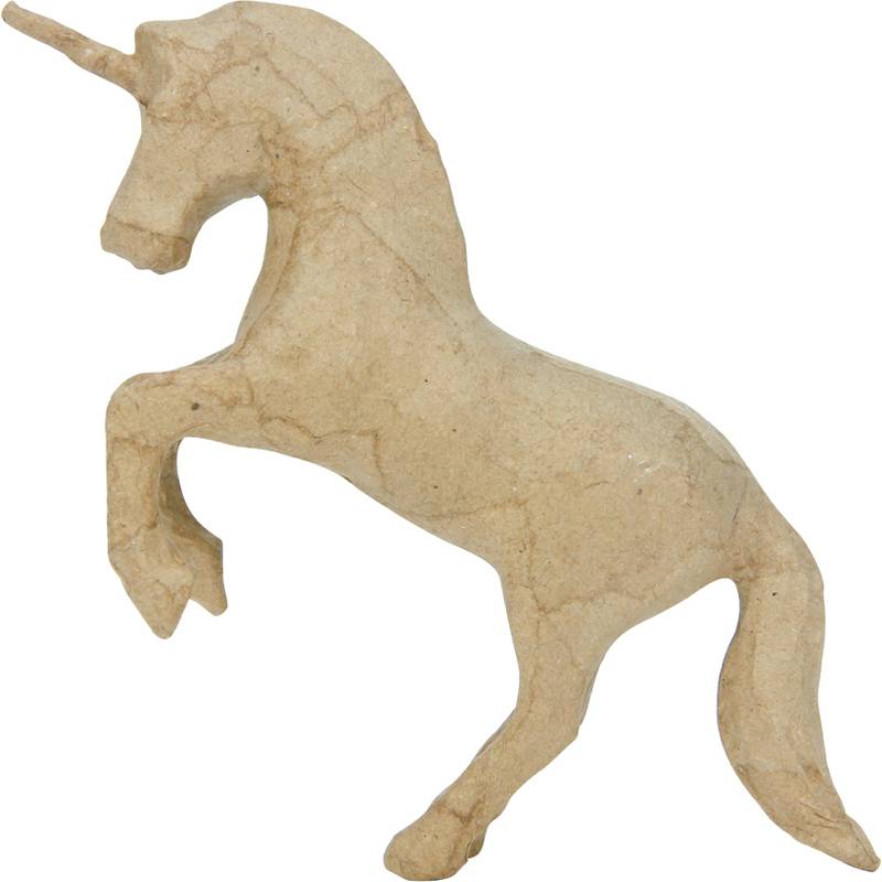 décopatch Pappmaché-Figur "Einhorn", 120 mm