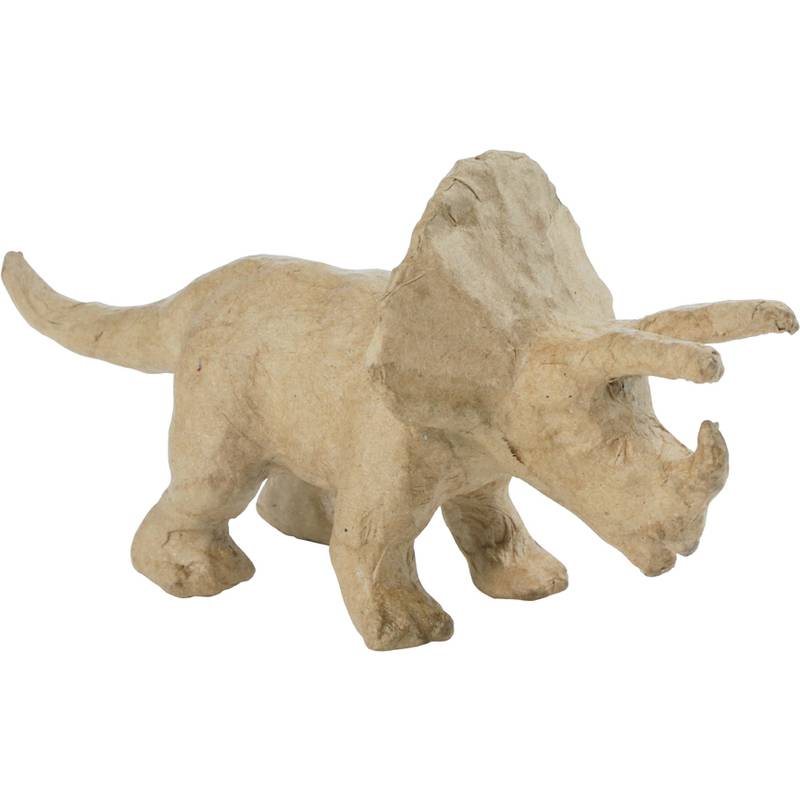 décopatch Pappmaché-Figur "Triceratops", 90 mm