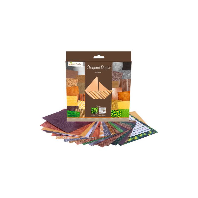 avenue mandarine Origami-Faltblätter "Papier Natur"