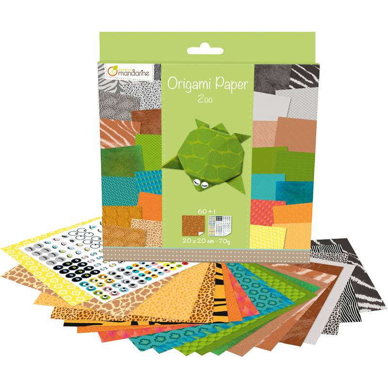 avenue mandarine Origami-Faltblätter "Zoo"