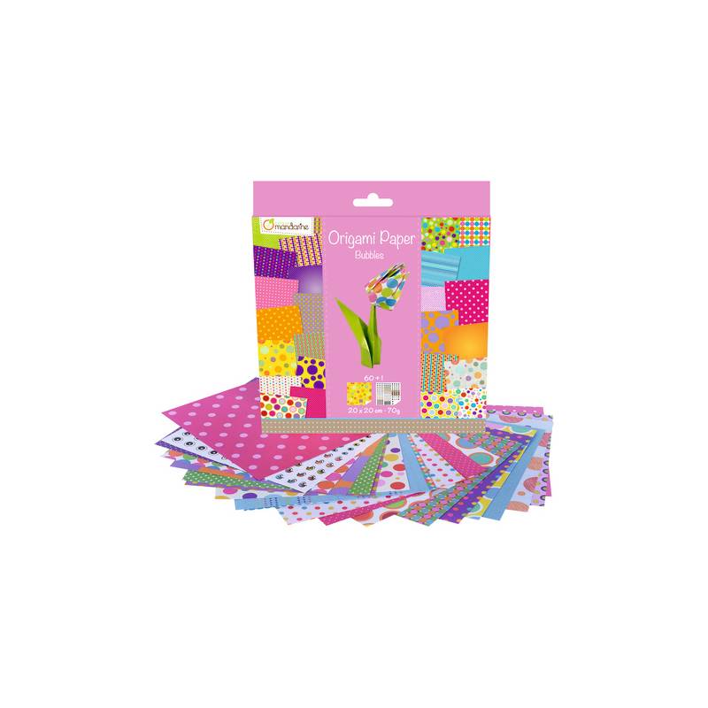avenue mandarine Origami-Faltblätter "Bubbles"