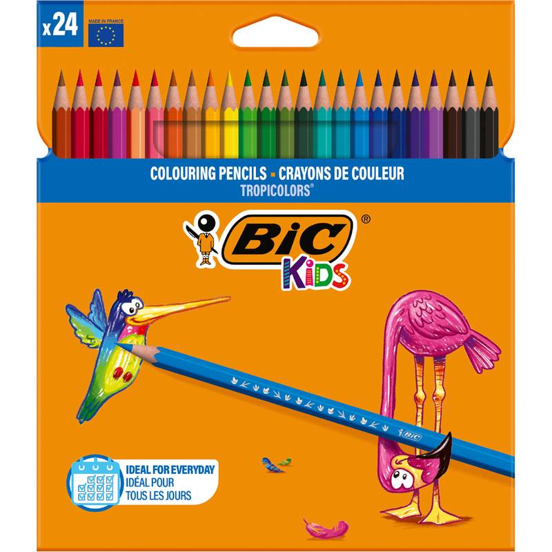 BIC KIDS Buntstifte Tropicolors, 24er Kartonetui