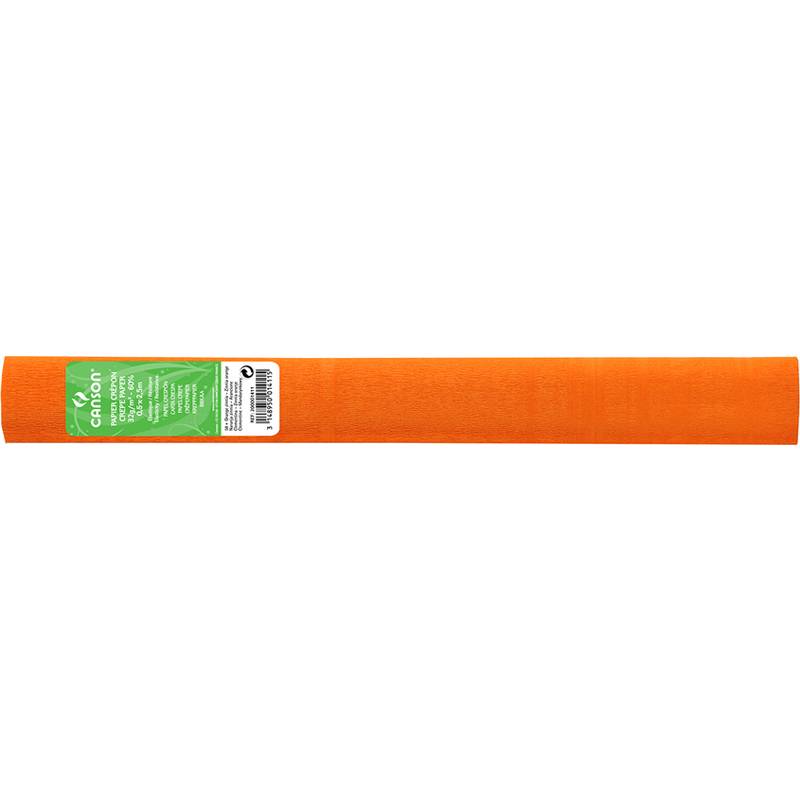 CANSON Krepppapier-Rolle, 32 g/qm, Farbe: orange (58)