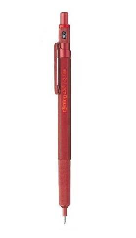 Rotring Feinminenstift 600 Metallic 0.7mm, Rot, Metall, HB, 0,7 mm, Hexagonal, Metall