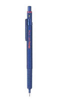 Rotring Feinminenstift 600 Metallic 0.7mm, Blau, Metall, HB, 0,7 mm, Hexagonal, Metall