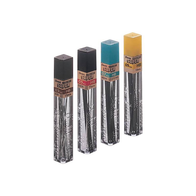 Pentel Druckbleistift-Mine HI-POLYMER SUPER, Härtegrad: HB