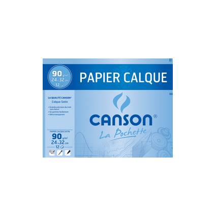 CANSON Transparentpapier, satiniert, 240 x 320 mm, 90 g/qm