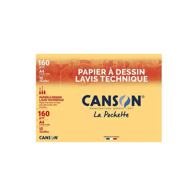 CANSON technisches Zeichenpapier, 240 x 320 mm, 160 g/qm
